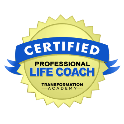 Certified Professional Life Coach Badge from Transformation Academy